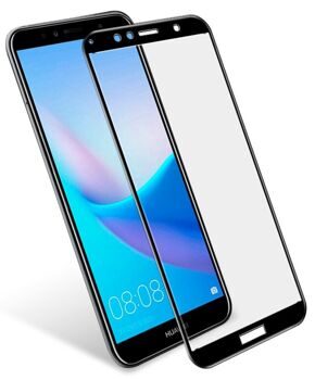 Защитное стекло "Полное покрытие" Huawei Honor 7C Pro Черное