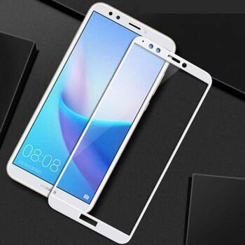 Защитное стекло "Полное покрытие" Huawei Honor 7C Pro Белое