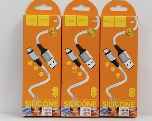 Кабель USB - Micro USB Hoco X86 Белый
